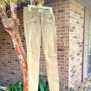 PAIGE Skinny Jeans with Zipper Accents